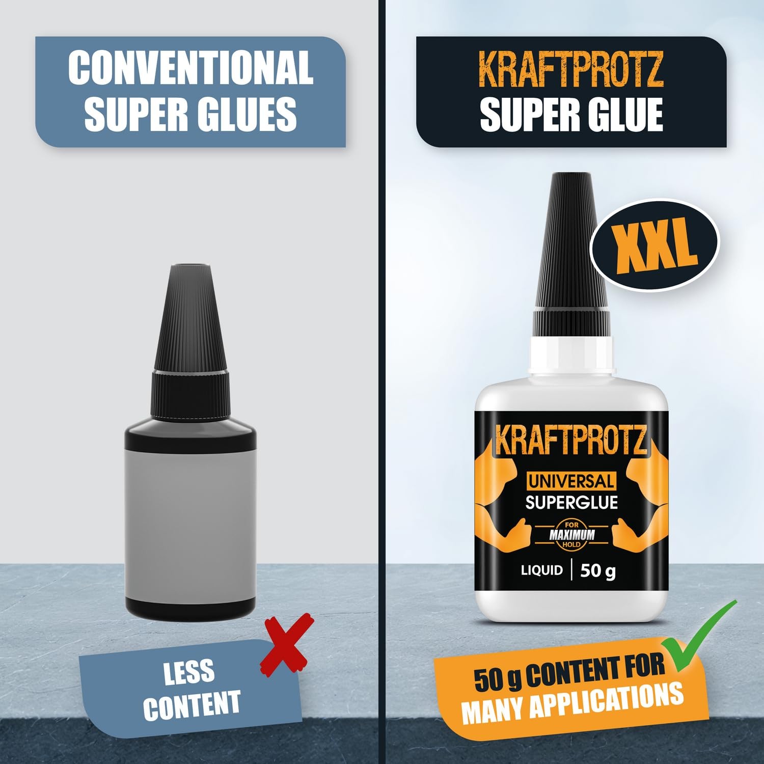 Super Glue XXL Value Size (1.76oz) All Purpose Liquid Adhesive 1.76oz, Clear