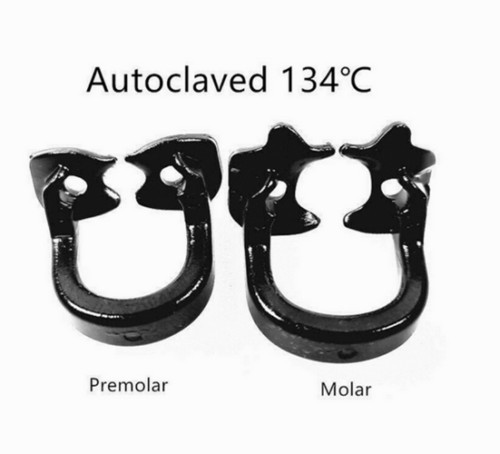 4 Pcs Dental Barrier Clips Rubber Dam Clamps Clip Soft Resin Kerr Style Molar