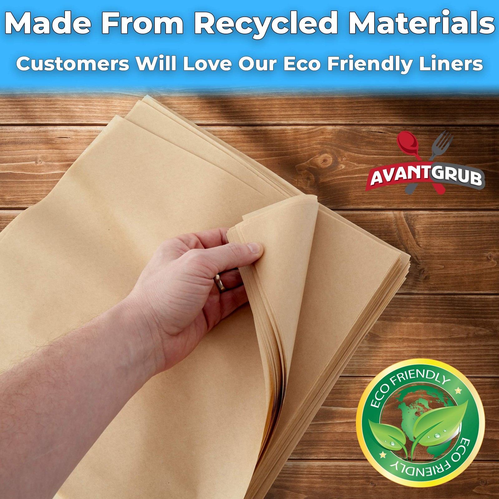 Eco Friendly, Grease Proof 12 X Deli Wrap 100 Pk. Best Food Wrapping Paper For