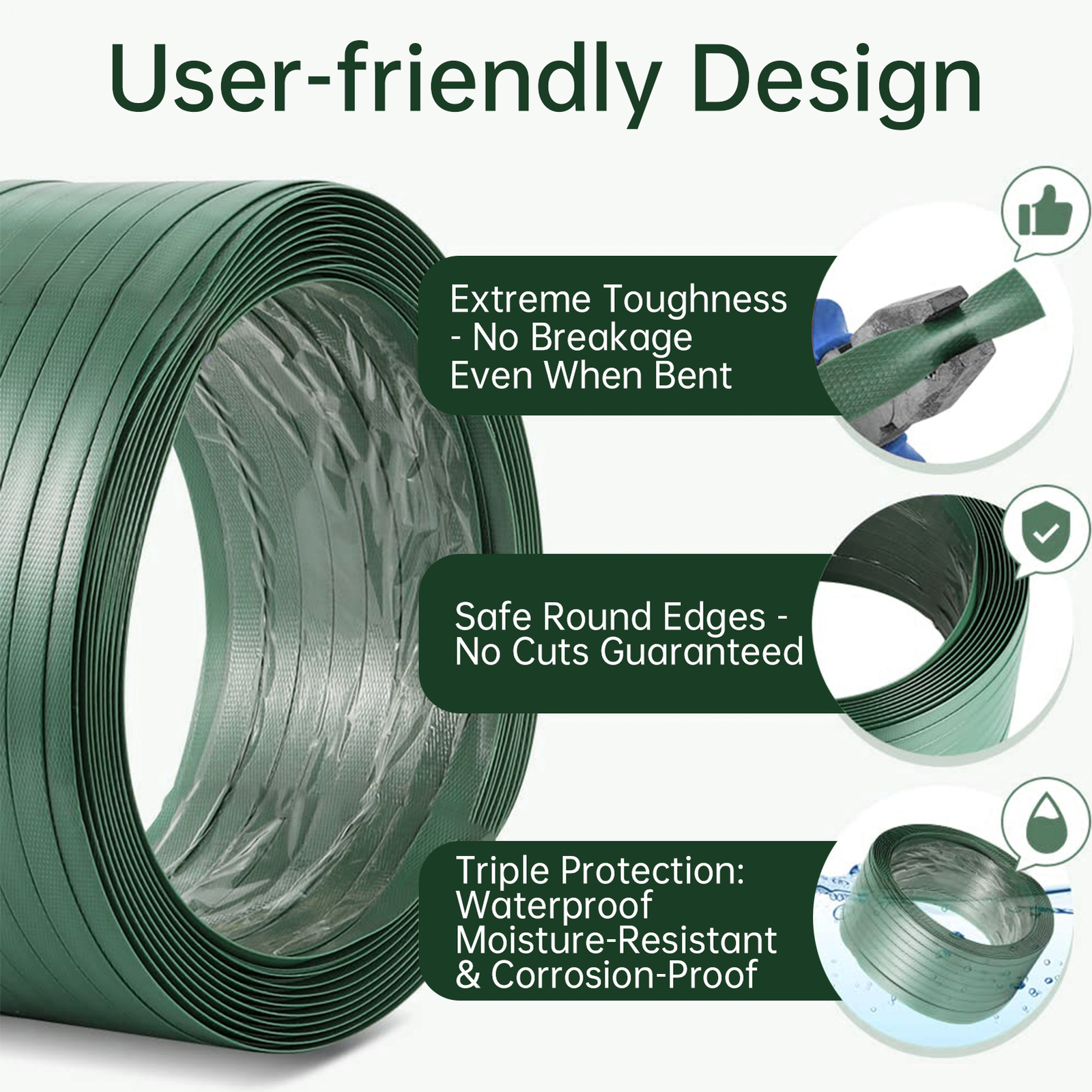 2000ft Banding Strapping Kit Pallet Packaging Strapping Tool PET Tensioning Tool