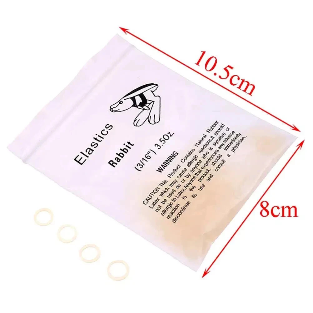100 Pcs/Bag Dental Elastics Ligature Ties Latex Braces Orthodontic Rubber Bands