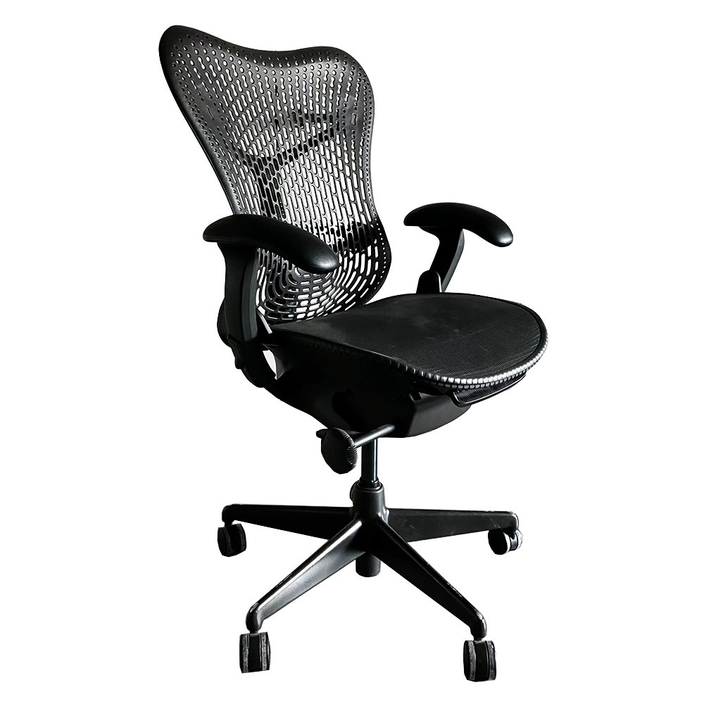 Arms Pads Caps Replacement For Herman Miller Mirra 1 Chair in Black/ Gray Color