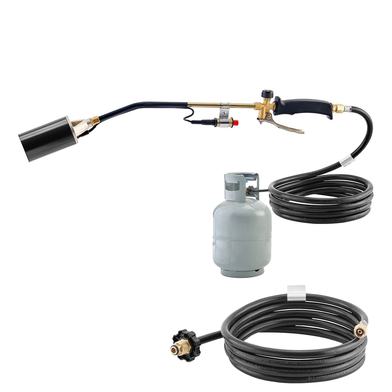 KFFKFF Propane Torch Weed Burner, 1,800,000 BTU Output with 10 ft Hose