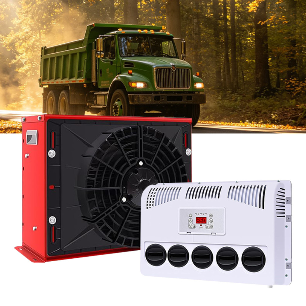 12V Truck Cab Air Conditioner Split AC Fits Semi Trucks Bus RV Caravan 11000 BTU