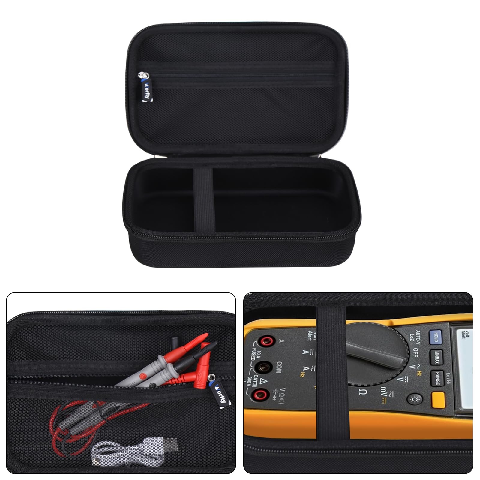 Case for Fluke 87-V/ 77 IV/ 83V/ 88 Industrial Digital Multimeter, Large Capa…