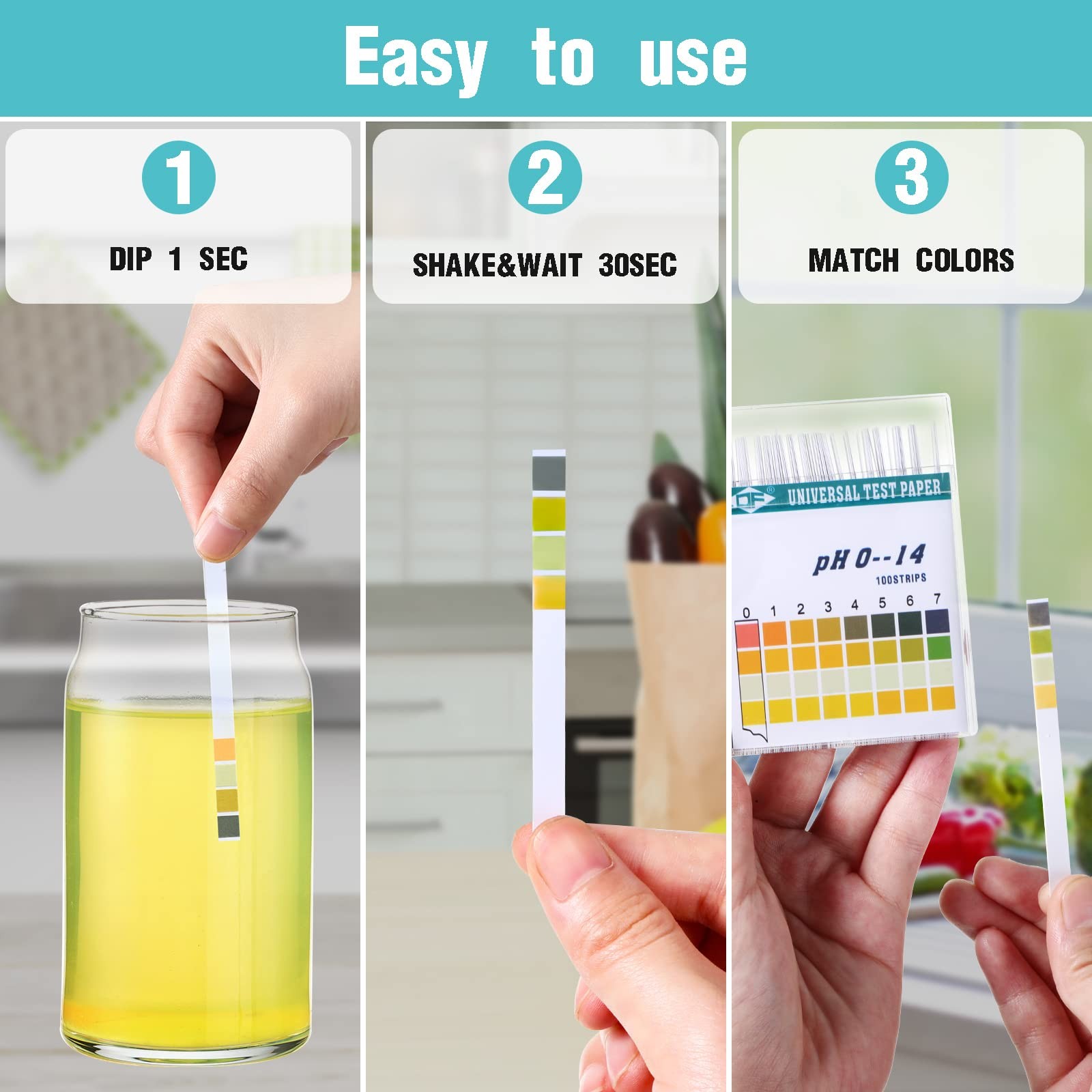 PH 0-14 Universal Test Indicator with a Wide Range of Analysis Paper 100 pcs/box
