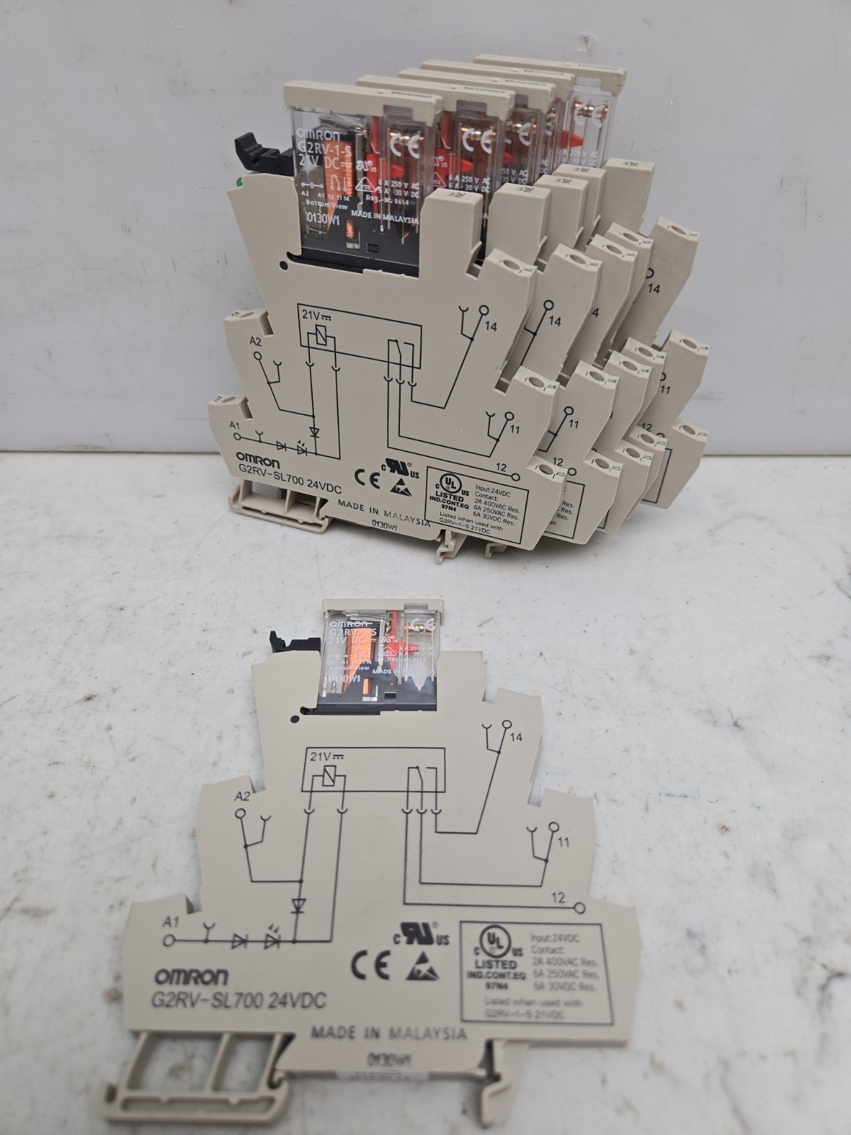 Mixed Lot of 25 Relay Socket Terminal Blocks Omron Phoenix Contact Wago Finder