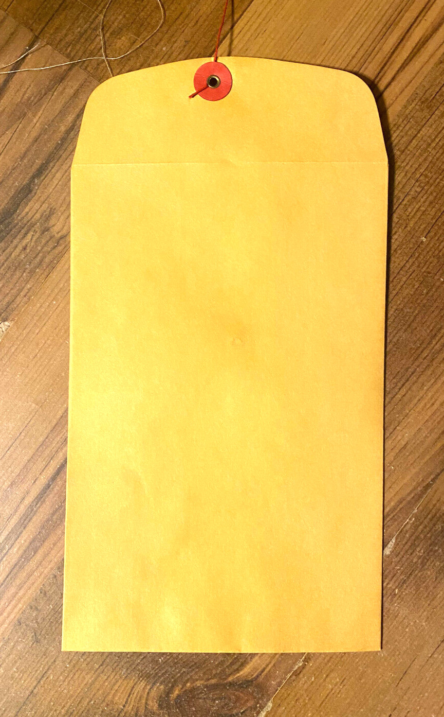 Manilla envelopes 5-1/2″ X 8-1/2″ string closure Lot of 25 Free shipping