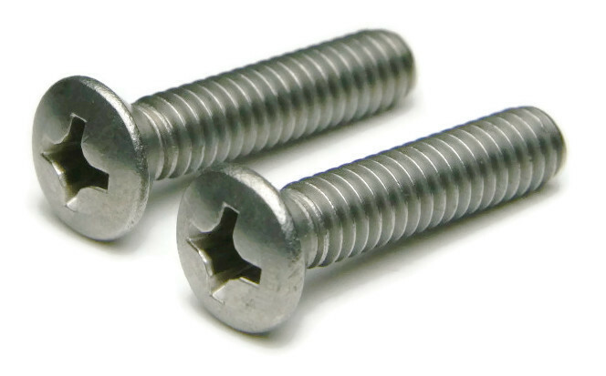 #10-32 | 18-8 Stainless Steel Phillips Oval Head Machine Screws – Select Size