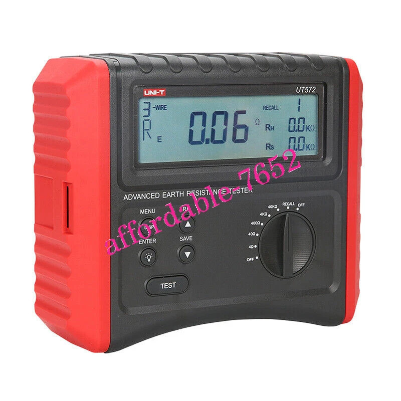 UNI-T UT572 Smart Earth Ground Resistance Testers with Low Battery Indication