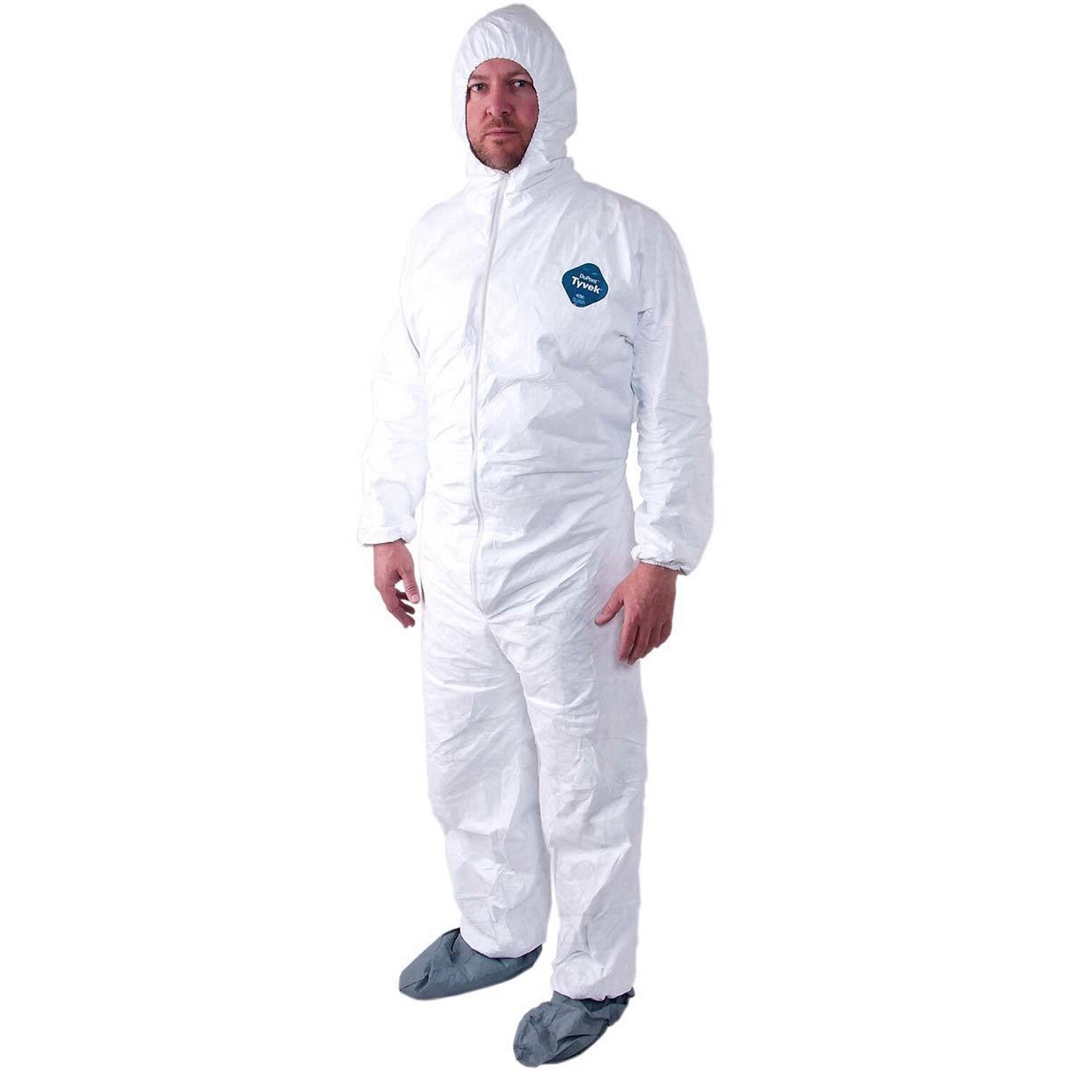 Dupont TY122S 400 Tyvek Disposabl Coverall Bunny Suit W/Hood & Boots CASE OF 25