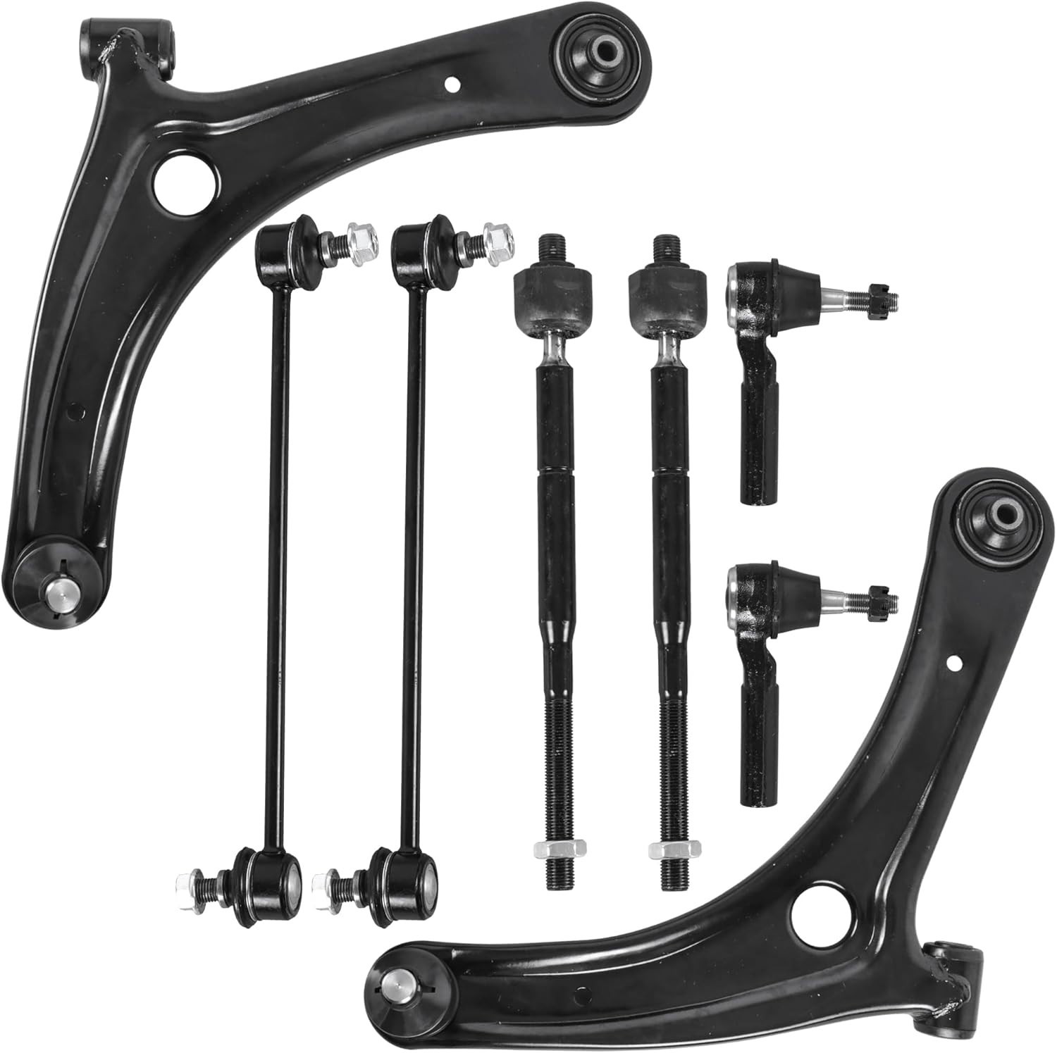 8PCS Front Suspension Kit Compatible with 2007-2017 Jeep Patriot Compass Compati