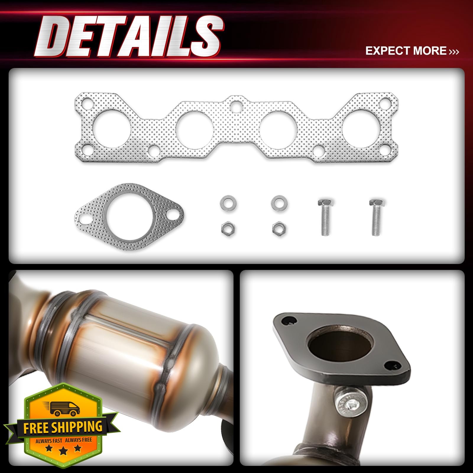 HIGHBRICK Catalytic Converter 2011-2013 Kia Sorento 2.4L EPA Compliant