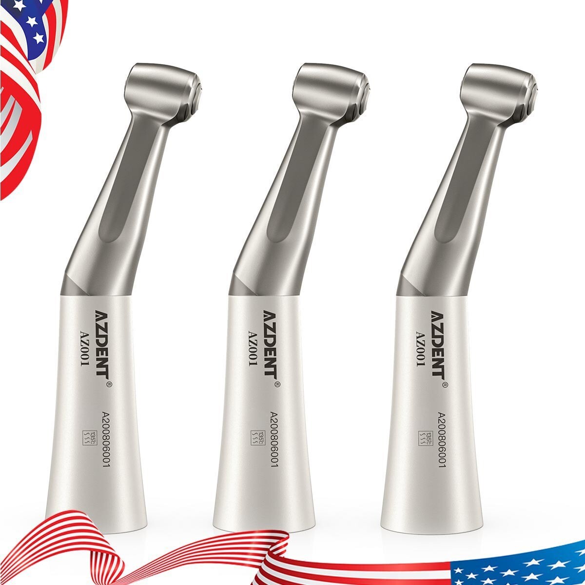 Dental Slow Low Speed Contra Angle Handpiece 1:1 E-Type Push Button CA 2.35mm