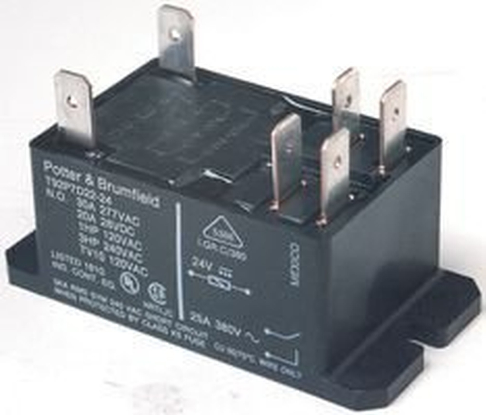TE CONNECTIVITY/POTTER & BRUMFIELD T92P7A22-120 Power Relay, DPST-NO, 120VAC,…