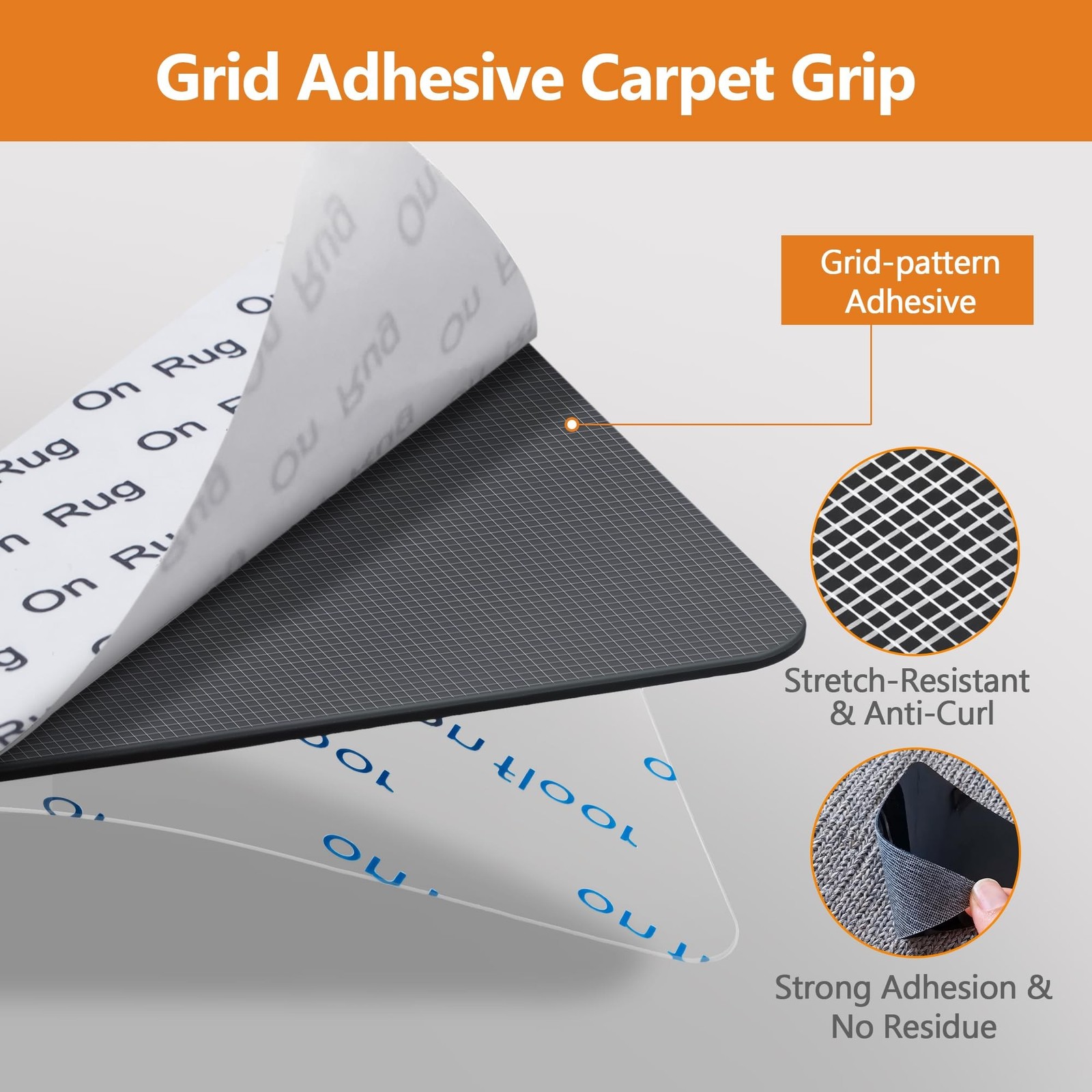 16 Pcs Rug Tape,Anti Slip Rug Pads Grippers for Hardwood Floors and Tiles,No …