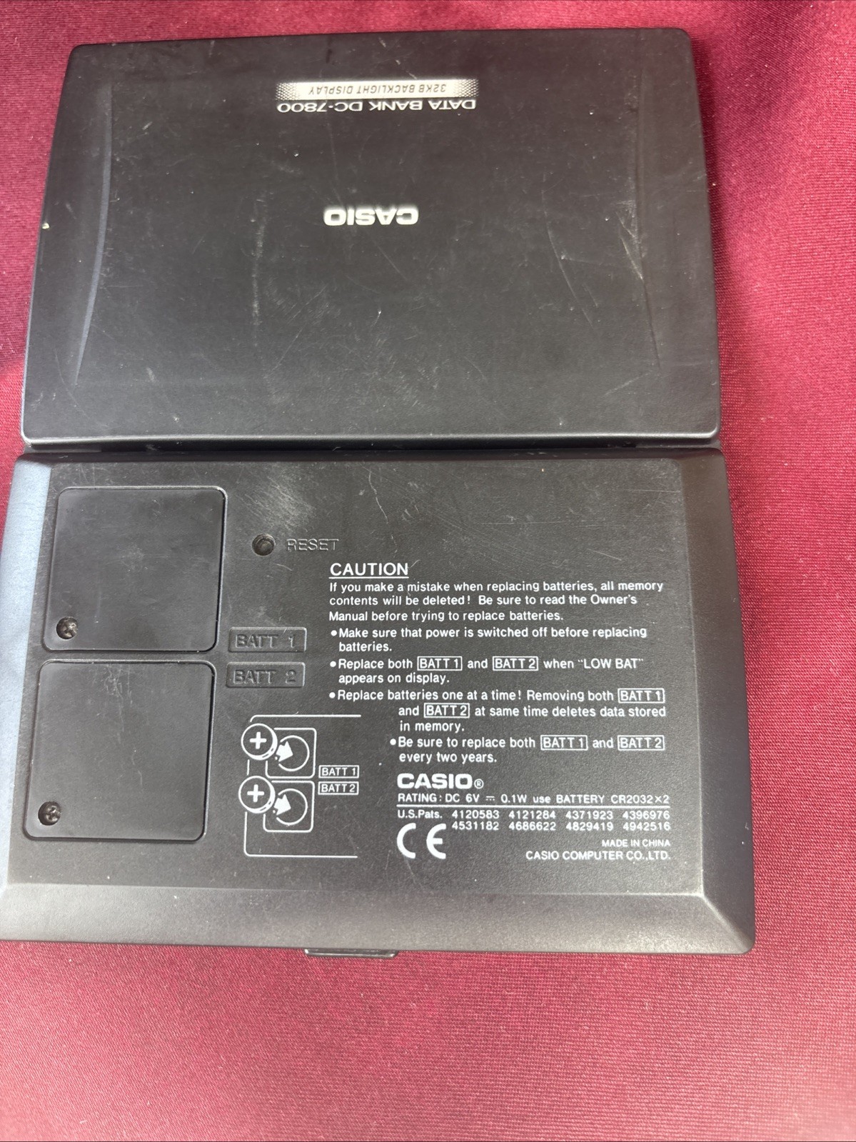 Casio Databank DC7800 W 32KB BACKLIGHT DISPLAY