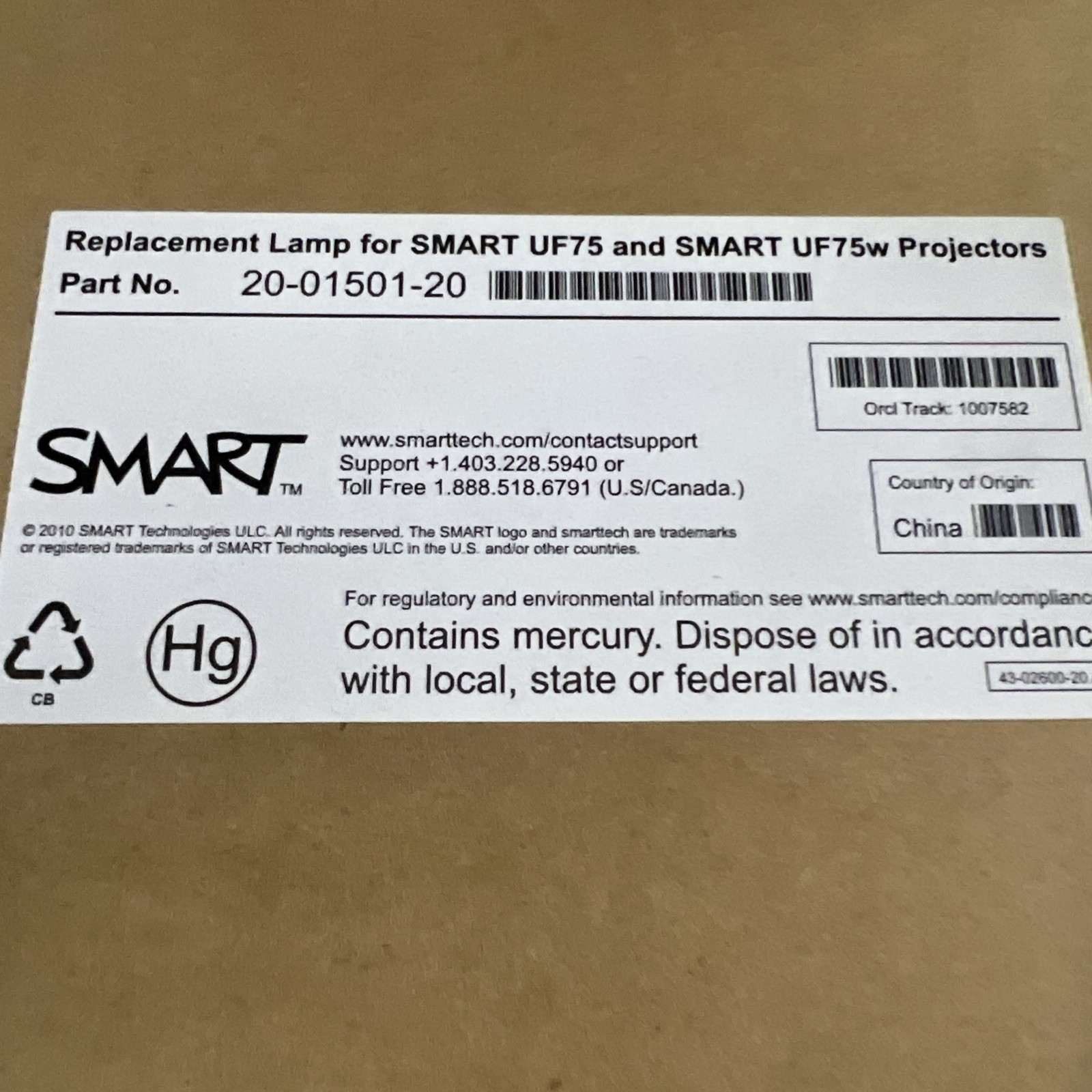 New SMART UF75 UF75w Projector Lamp Replacement Bulb FREE SHIPPING