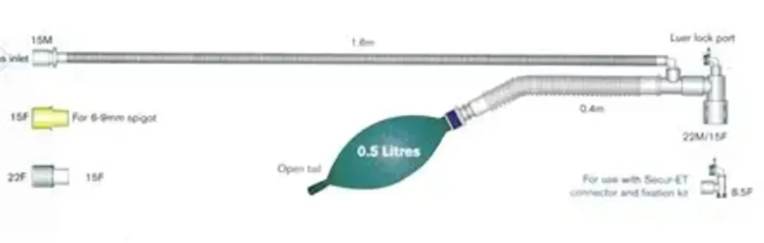 Jackson Rees Pediatric Anesthesia Circuit New Free Shipping (Pack of 3 Pieces)