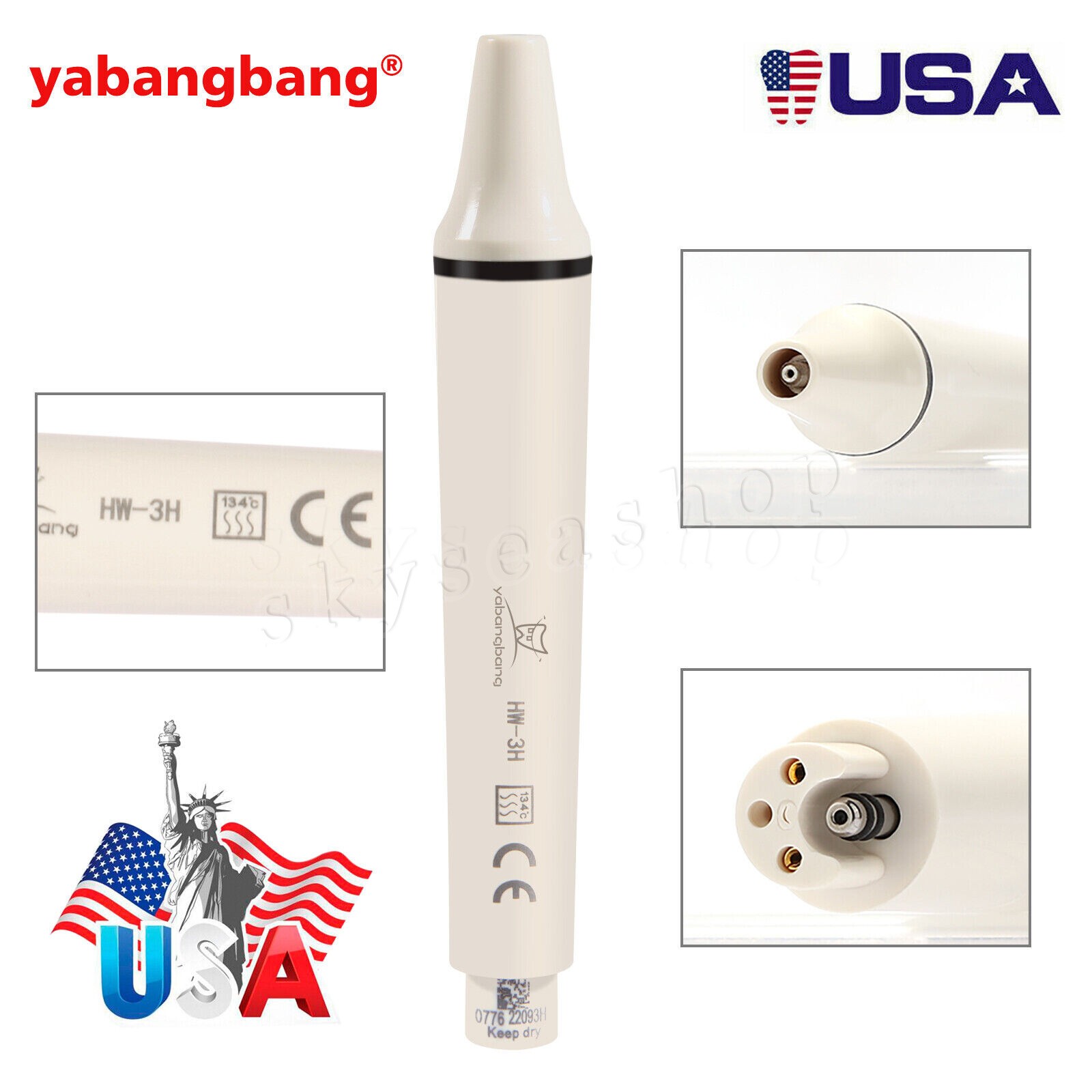 Dental Ultrasonic Piezo Scaler Handpiece Fit For SKYSEA/EMS/SKYSEA