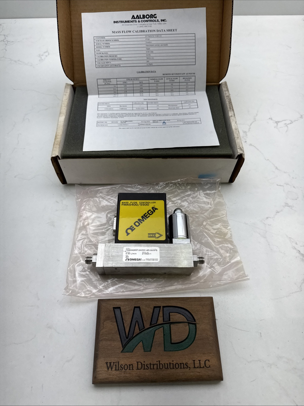 Omega Mass Flow Controller FMA5426ST AR 0-30 L/min Argon