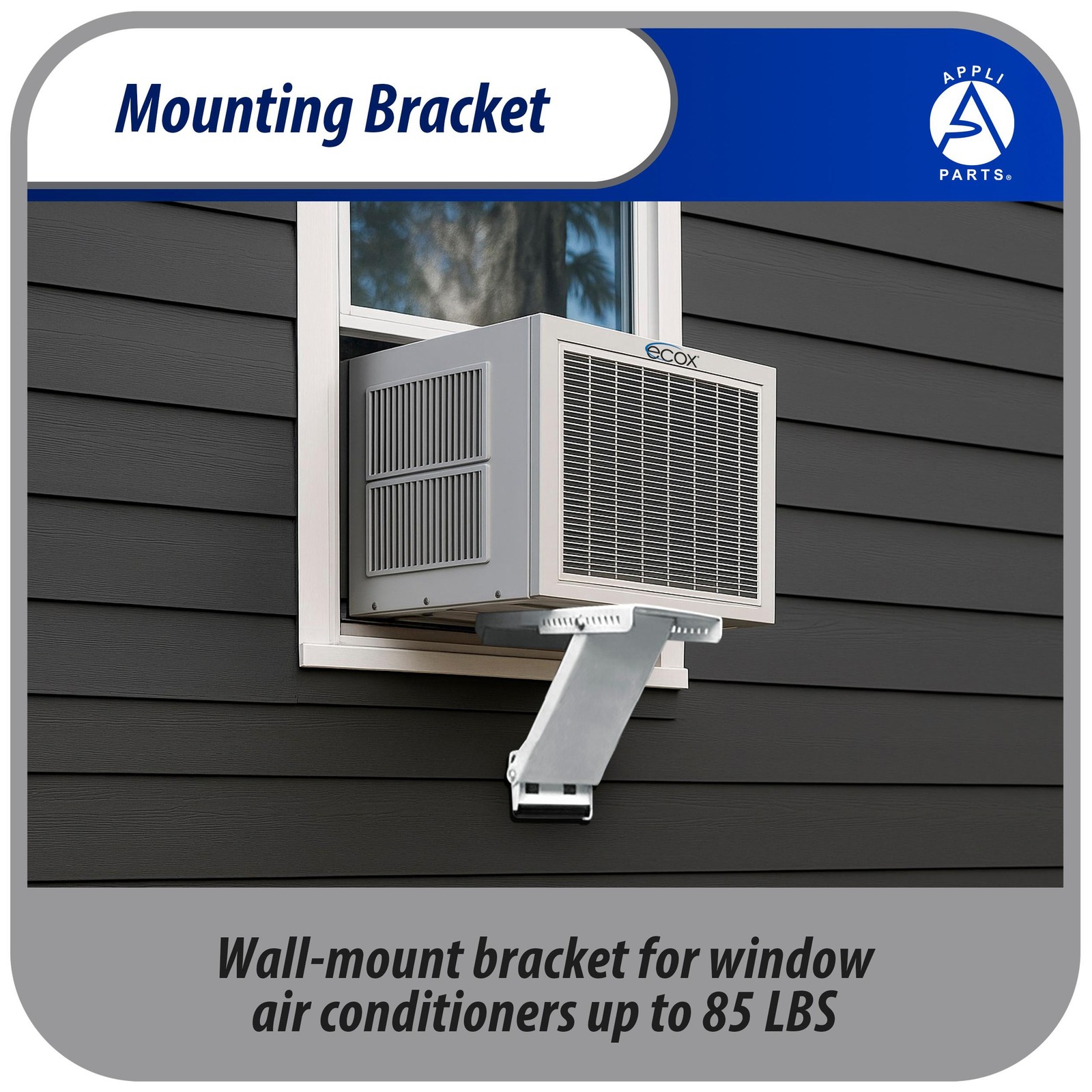 Appli Parts Window air conditioner bracket for Units Up To 77 lbs heavy duty pow