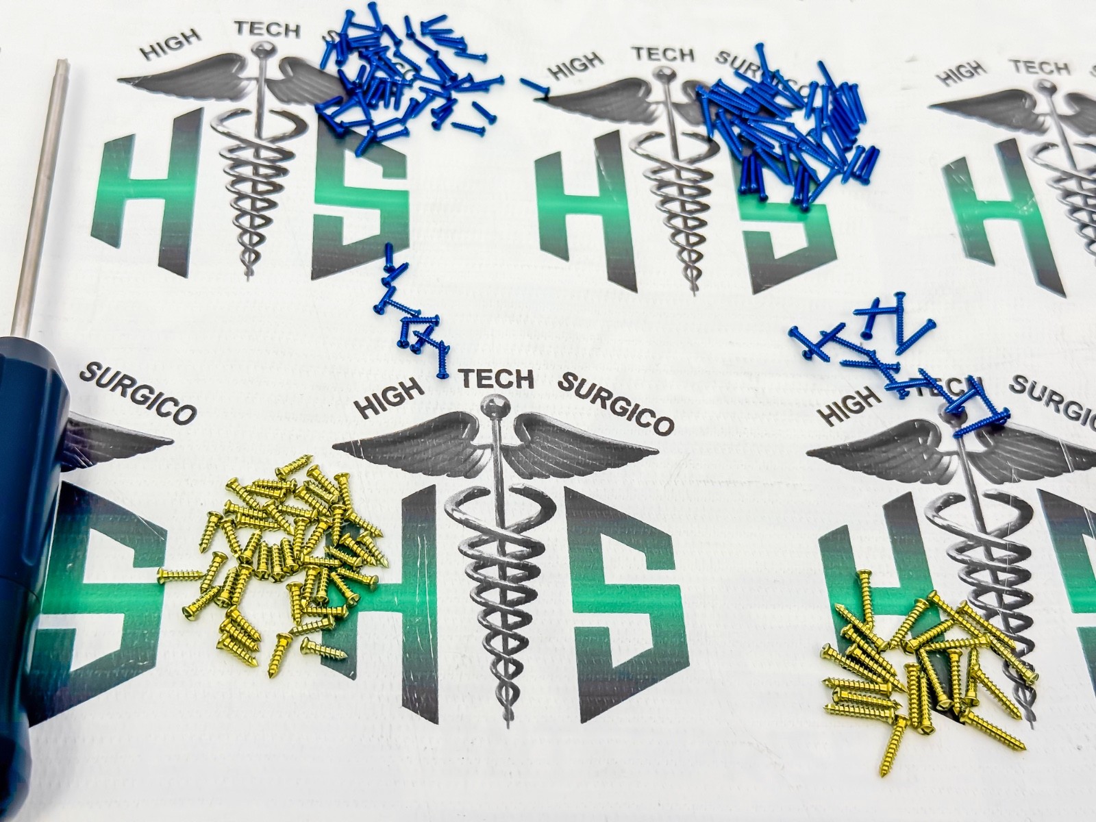 Máxillofáciàl Mini Micro Cross Head Screws 1.5mm /2.0mm Titanium + Driver 161pcs
