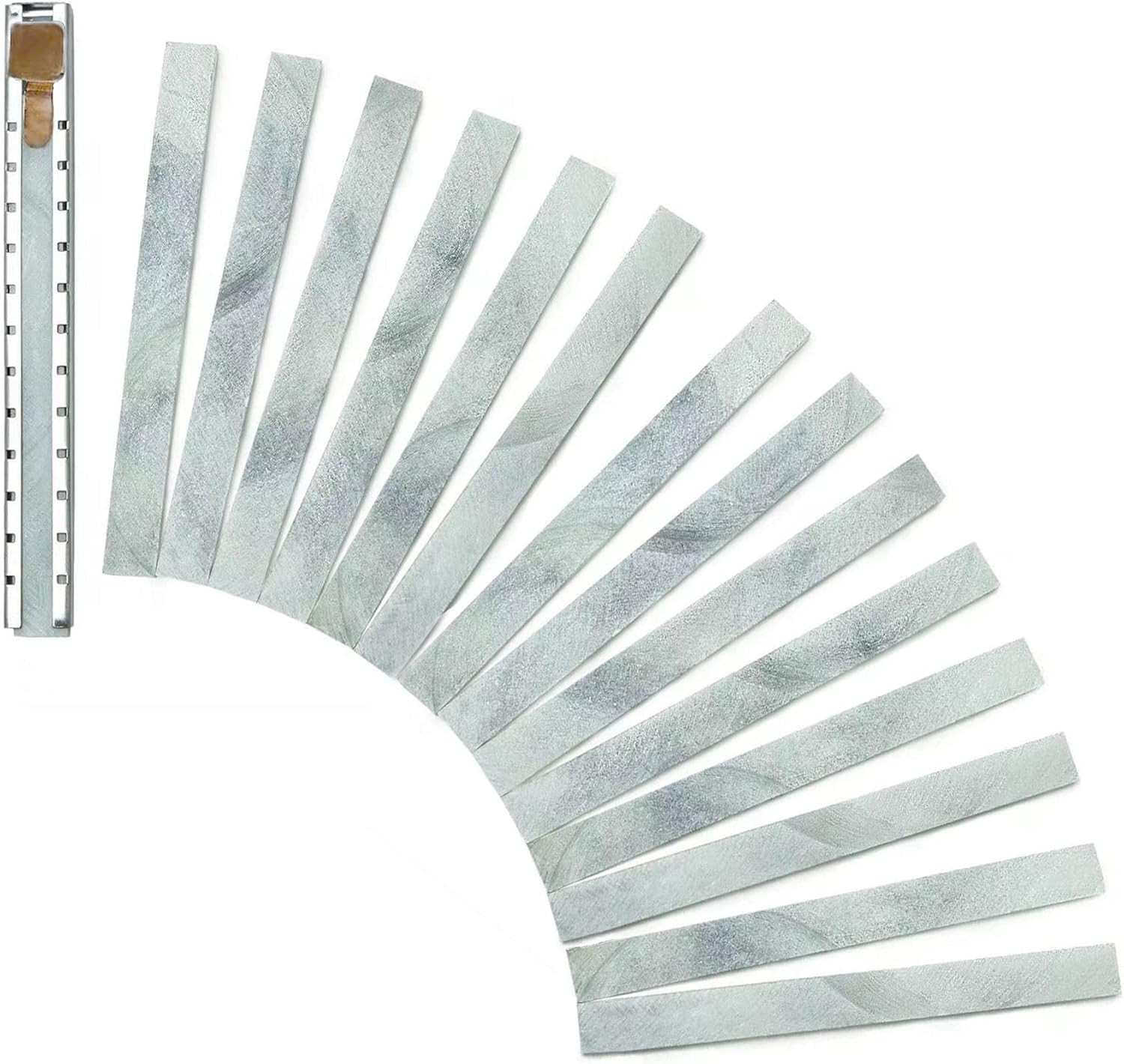 Soapstone Holder with 16 Pcs Soapstone Pencil Refills, Flat Soapstone Pen, Marke