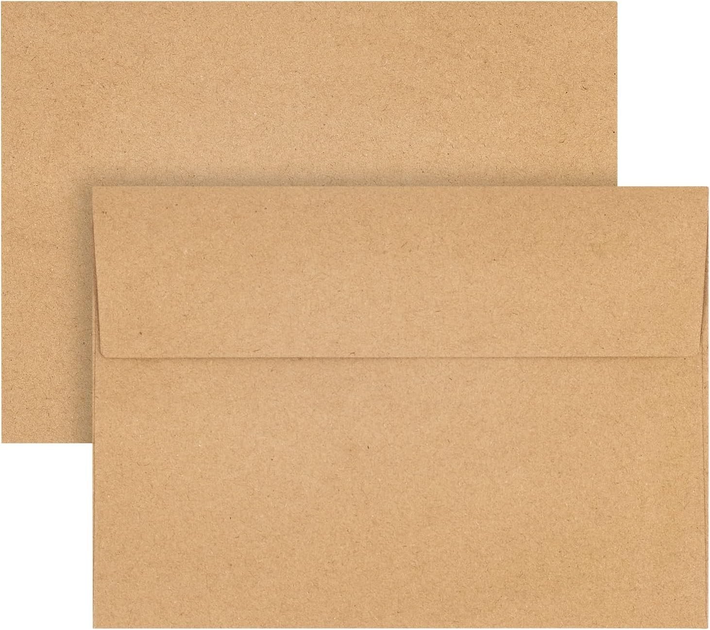 A7 Envelopes 50 Count Brown Self-Seal 5×7 Invitation Stationery Card