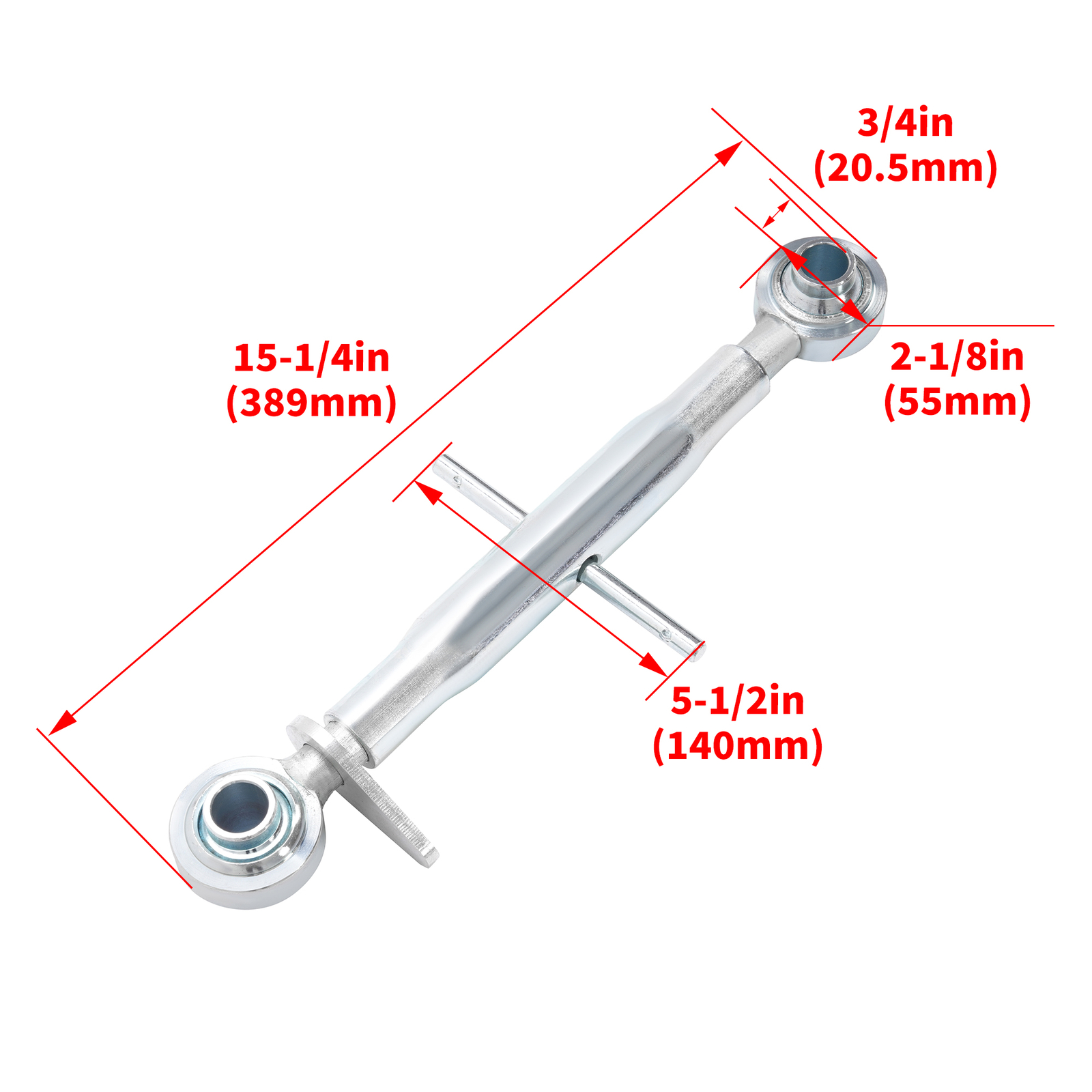 Universal 3 Point Hitch Top Link Galvanized For John Deere Kubota Tractors Cat 1