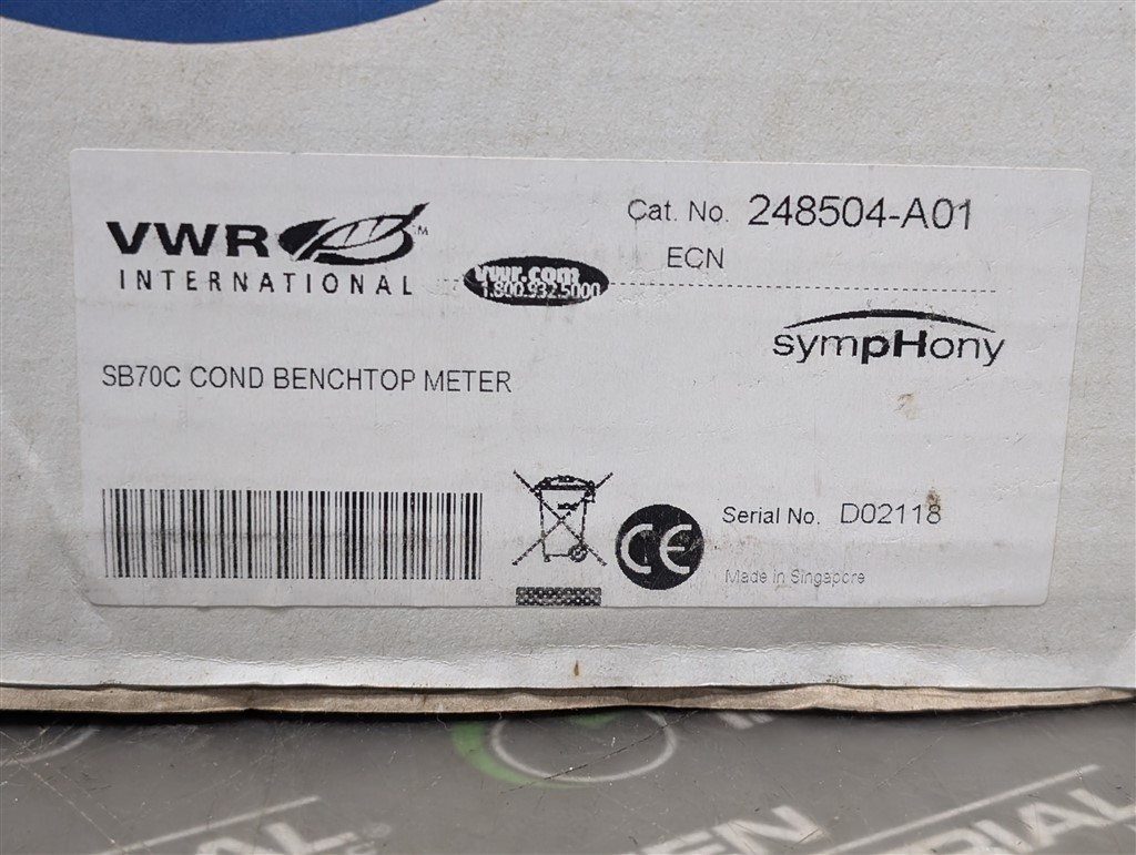 NEW VWR International SB70C Benchtop pH / Conductivity Meter 248504-A01