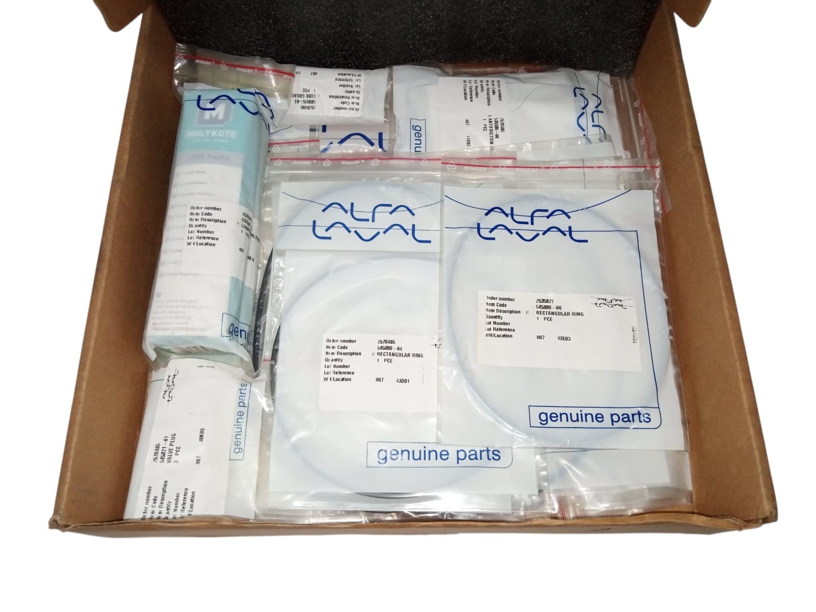 New Alfa Laval 589881-02 Intermediate Service Kit PX-04 Quantity Available