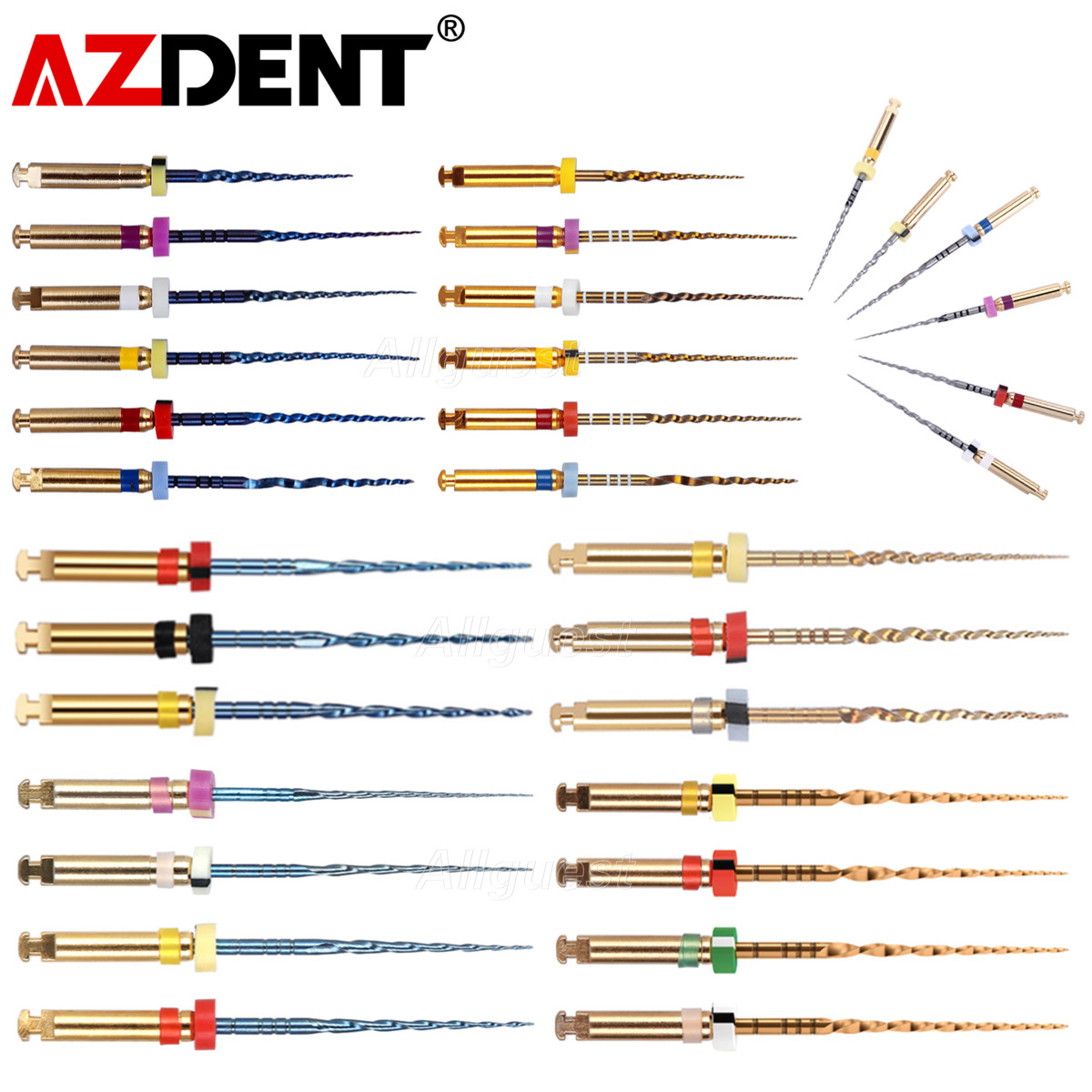 Dental Endo Files Reciprocating/Super/Niti Rotary File Endodontic 21/25mm AZDENT