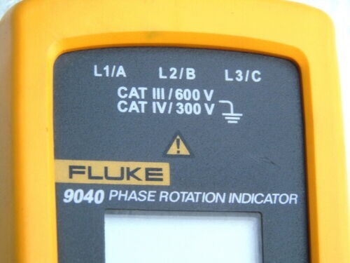 FLUKE 9040 PHASE ROTATION INDICATOR CONTINUOUS OPERATION