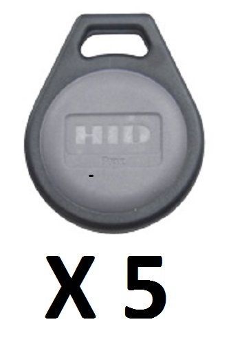 HID 1346LNSMN 1346 ProxKey III Keyfob Proximity Prox Key Tag Fob 26 Bit – 5 Pack