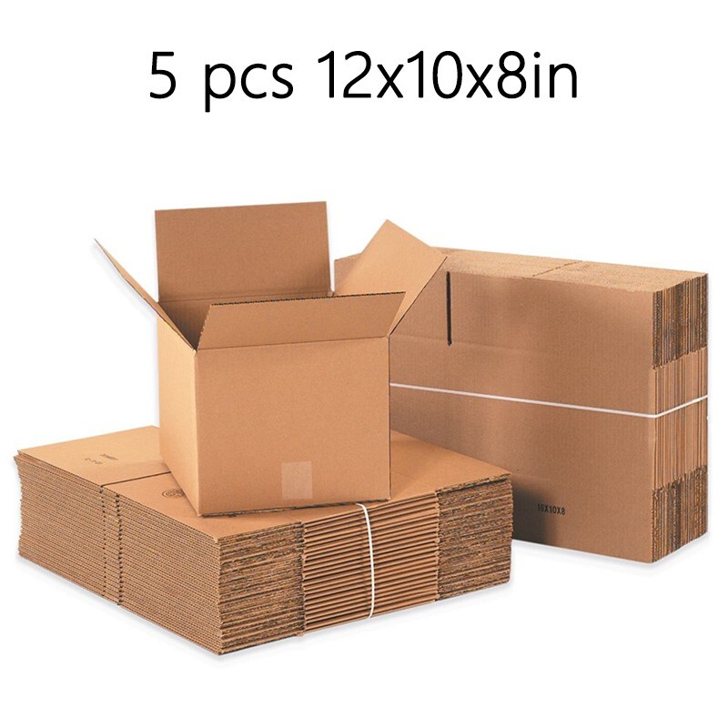12 x10x8 inches, 5/10/15 pack | Corrugated cardboard box for packaging, shipping