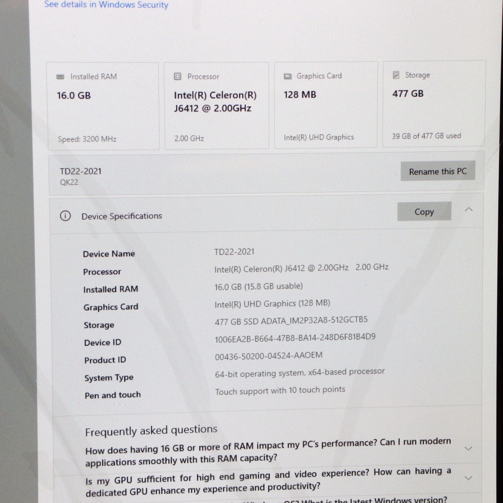 Touch Dynamic Edge Ultra 22″ QK22 Touchscreen Self Service Kiosk – NEW