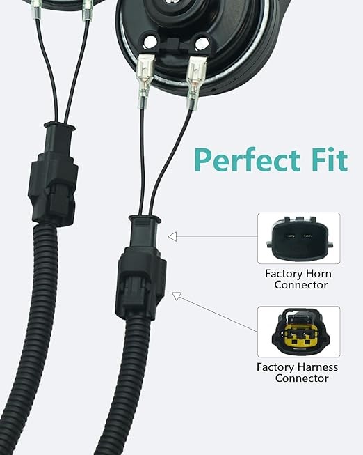 Car Horn Connector Adapter Wiring Harness, 2+2 Pack Pigtail Model: Hyundai/Kia