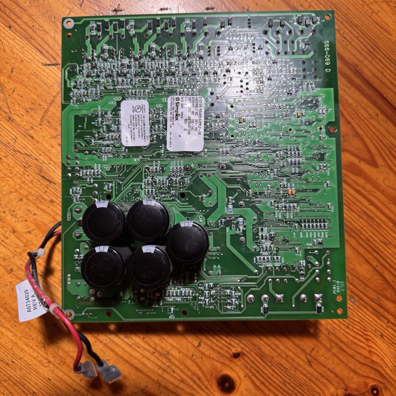 Simplex 566-071 4100-5111 4100U/ES System Power Supply SPS Board TESTED UPGRADED