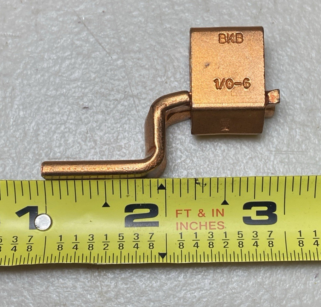 Qty 10- Blackburn Copper Mechanical Screw Lug Offset 1 Hole, 2 – 1/0 STR BTC1102