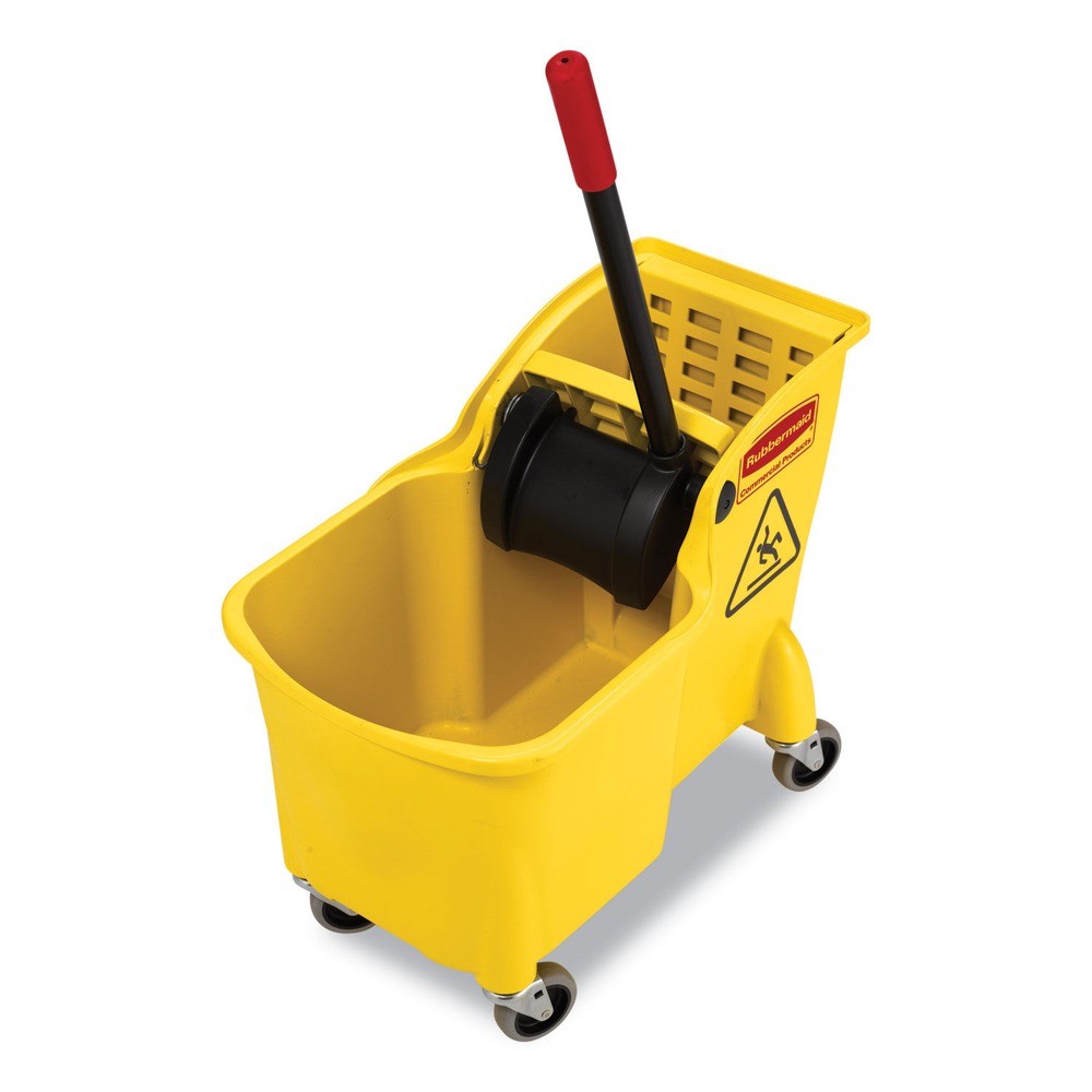 Rubbermaid Commercial 738000YEL 31 qt. Reverse Mop Bucket/Wringer – Yellow New