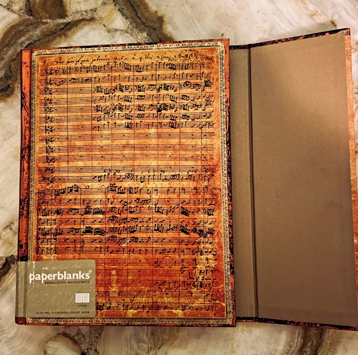 PAPERBLANKS-Lined Hardcover Journal-Embellished Manuscripts Coll- BACH-Rare/New
