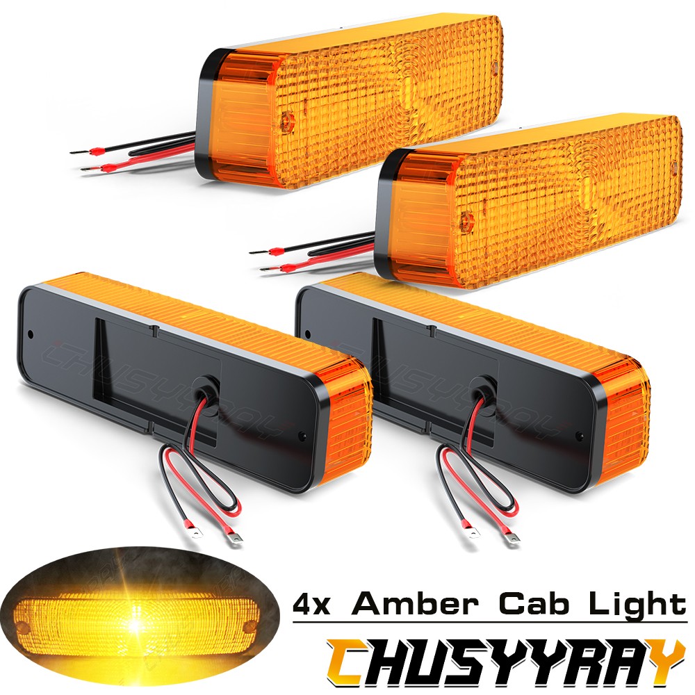 4* LED Amber Flashing Cab Light For Case IH Steiger 9110 9130 9150 9170 AR60250