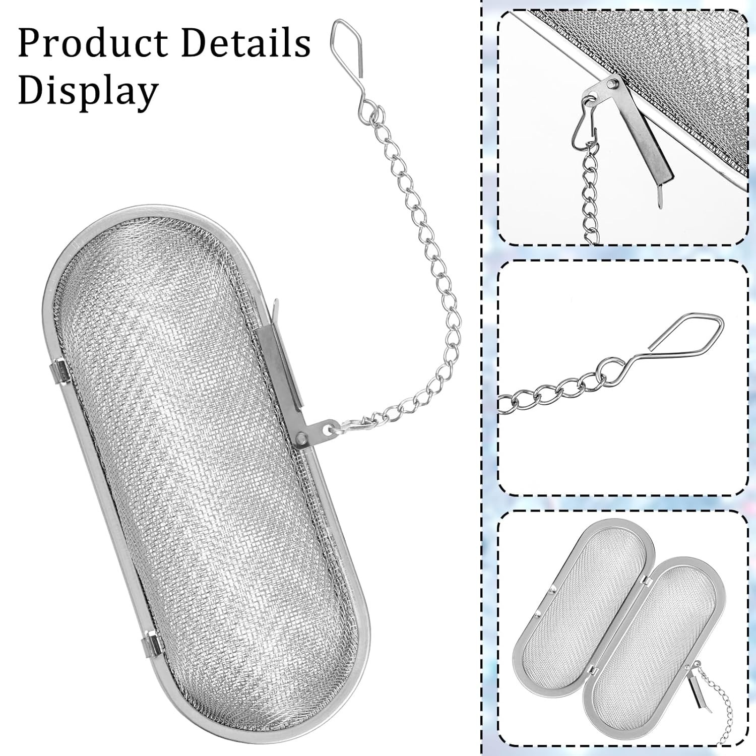 2PCS Stainless Steel Ultrasonic Cleaner Baskets for Jewelry Small Parts Washer