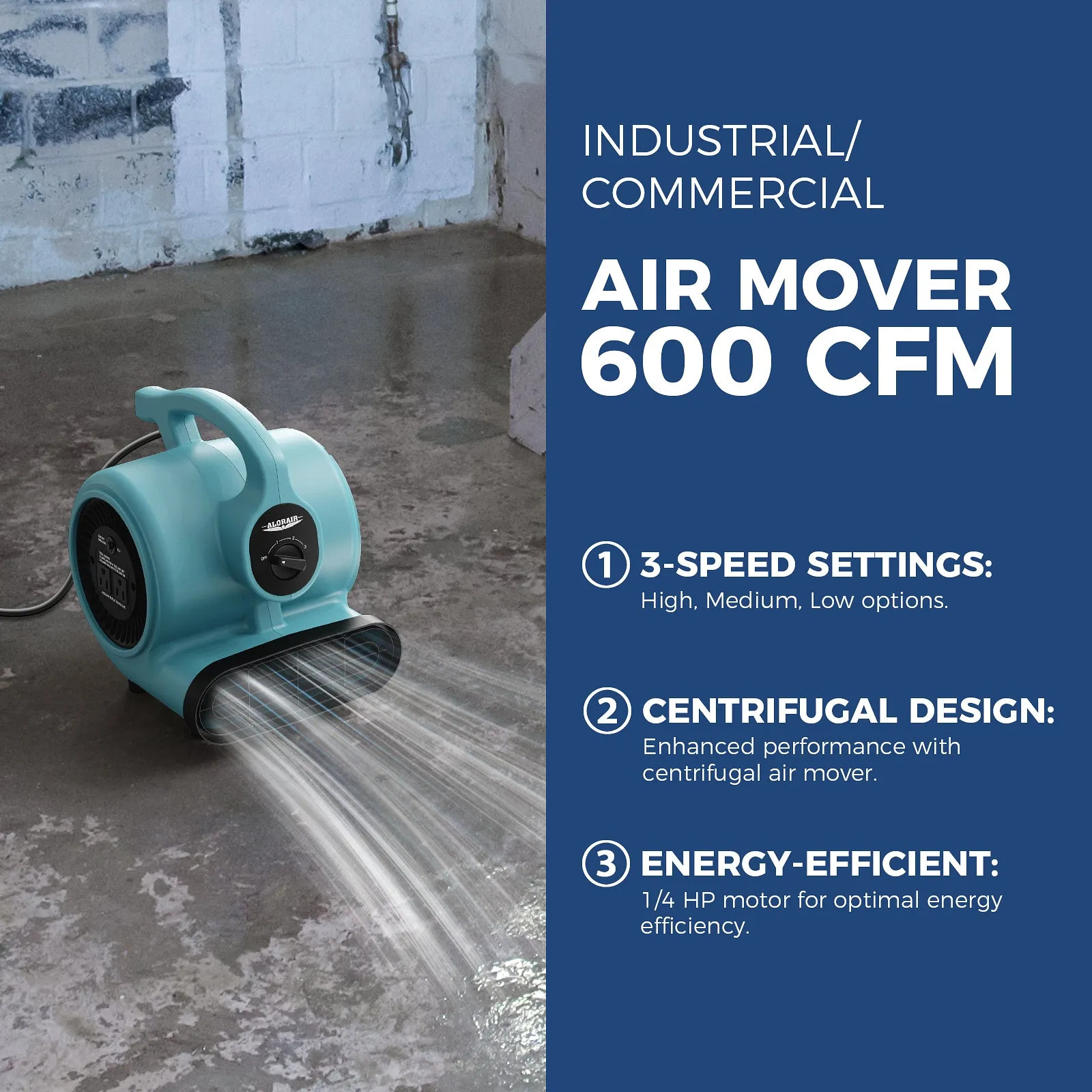 AlorAir Sanitization & Disinfection Combo Pack 10 X Air Mover + 2 X Air Scrubber