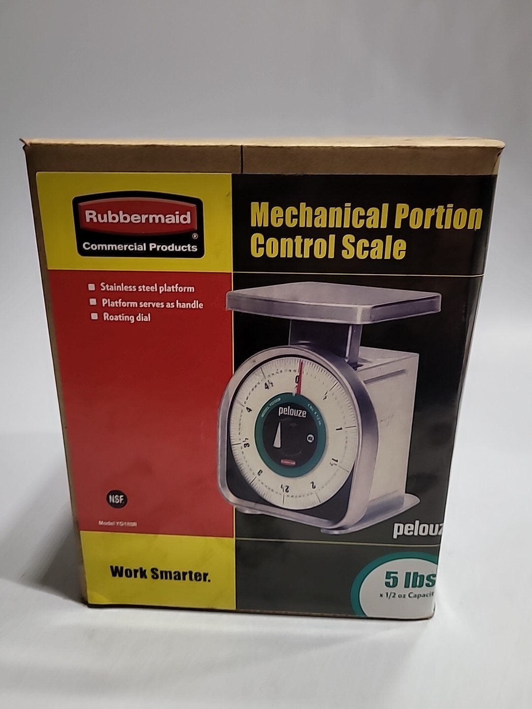Rubbermaid YG180R Pelouze 5 lb. Y-Line Mechanical Portion Control Scale