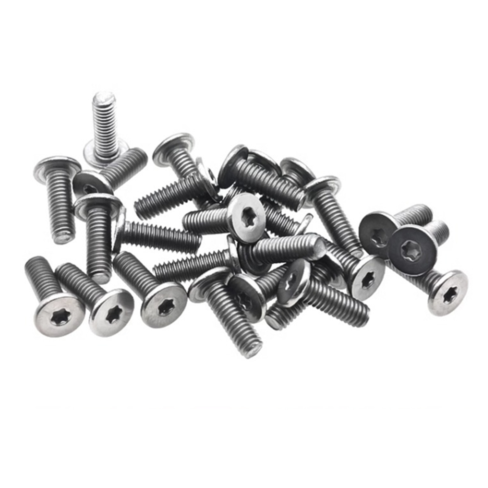 Titanium GR2 Torx Socket Utrathin Flat Head Screws M2 M4 M5 M6