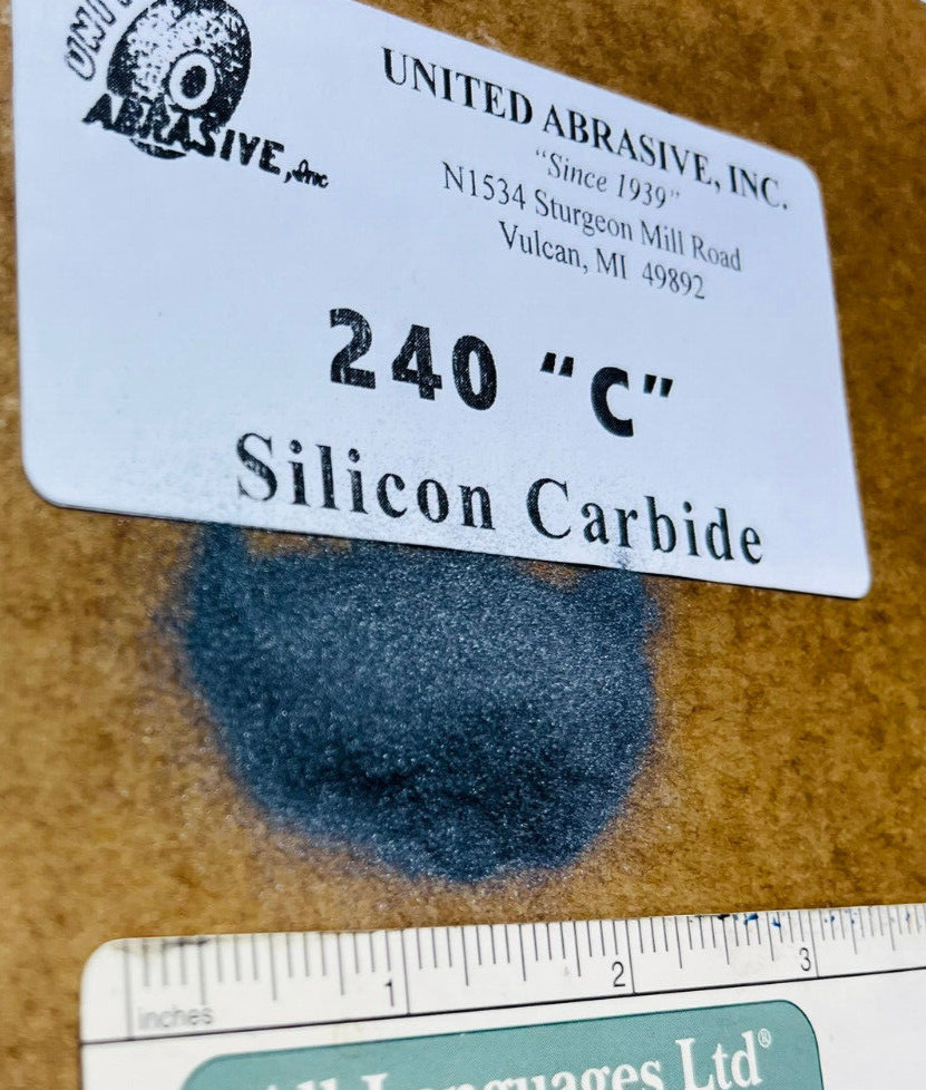 Silicon Carbide: 4 lbs – 240 Grit Fine – Polishing/Tumbling/Blast Abrasive Media