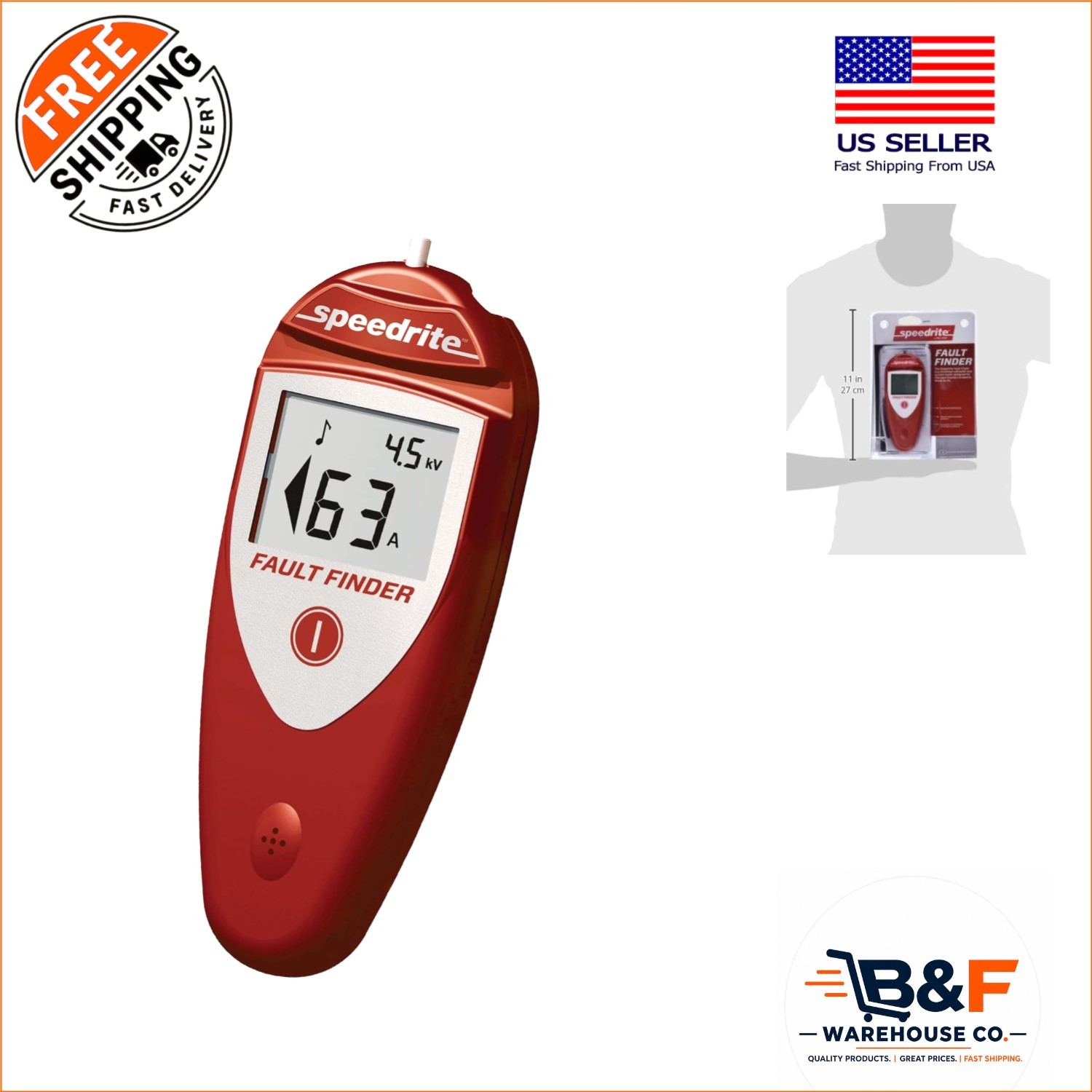 Digital Fault Finder with Multicolored Display – Accurate Electric Fence Tester