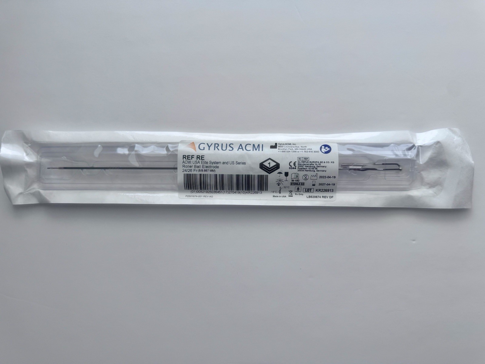 GYRUS ACMI Elite System Roller Ball ELECTRODE 24/26 Fr REF RE